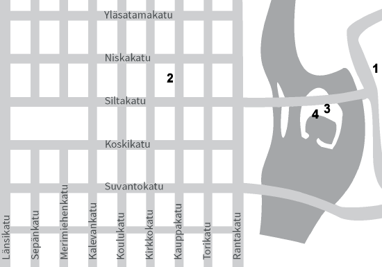 Map of Joensuu